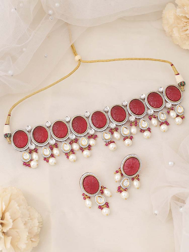 Ruby Athvika Jewellery Set