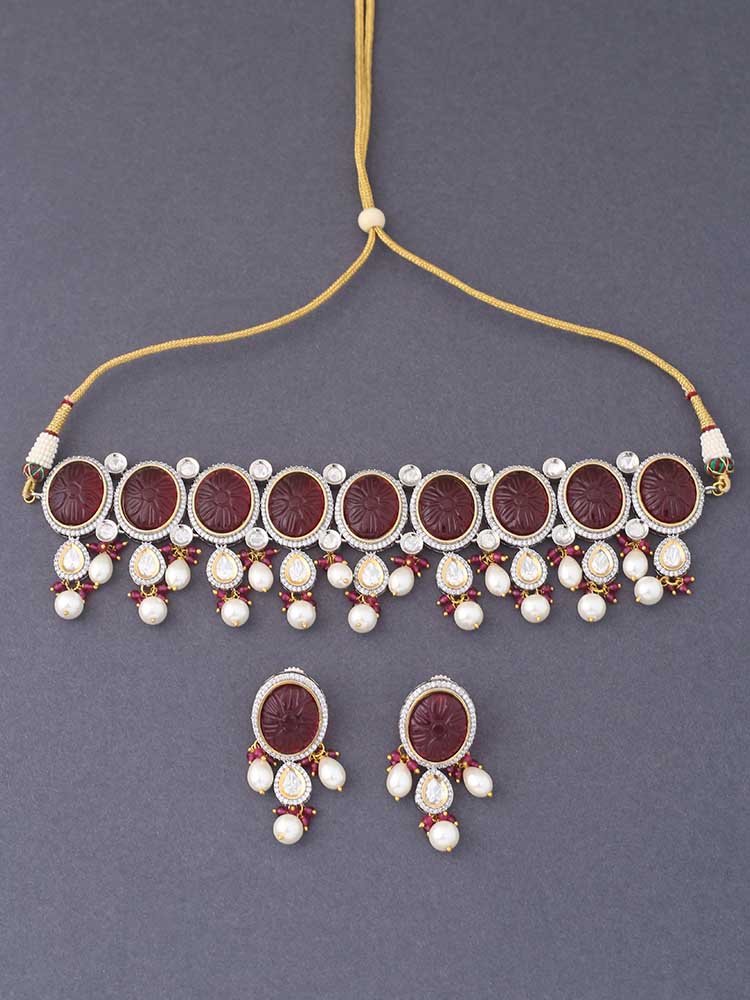 Ruby Athvika Jewellery Set