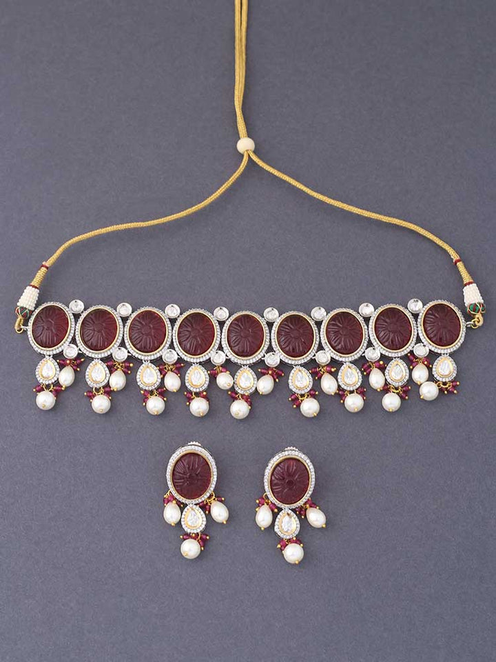 Ruby Athvika Jewellery Set