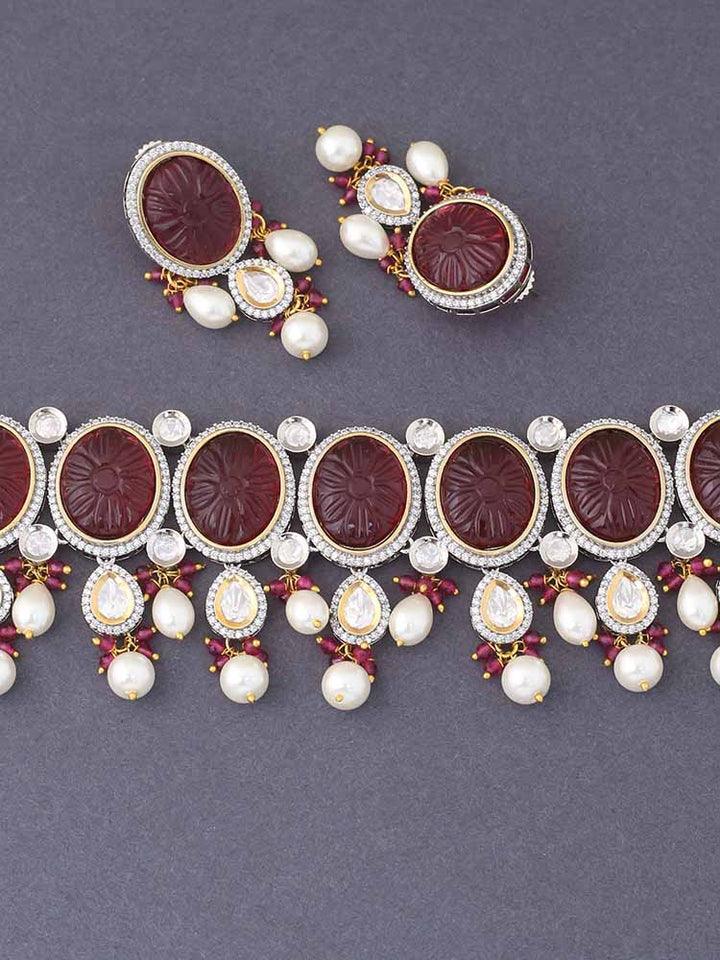 Ruby Athvika Jewellery Set