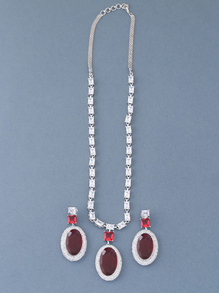 Ruby Clementine Zirconia Jewellery Set