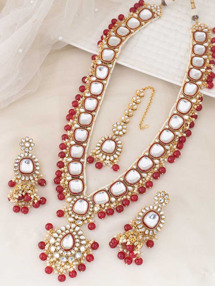 Ruby Dharuna Jewellery Set