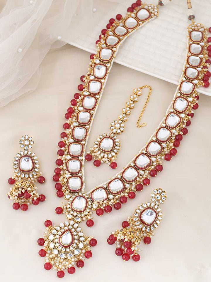 Ruby Dharuna Jewellery Set