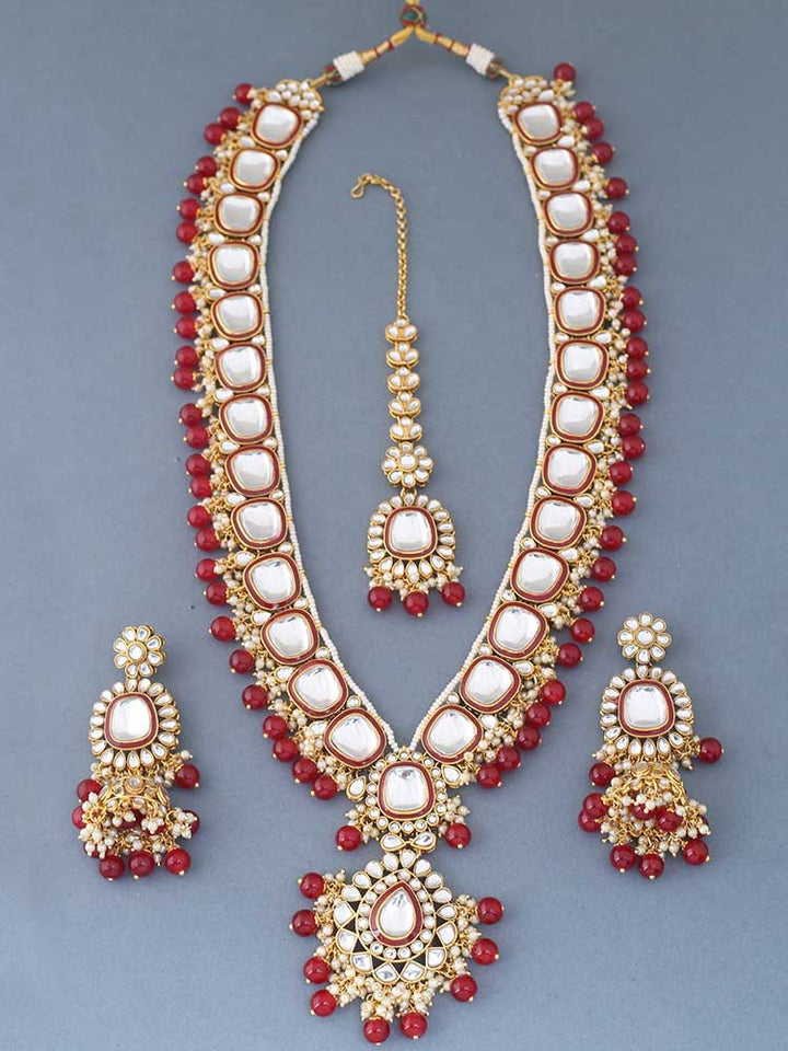 Ruby Dharuna Jewellery Set