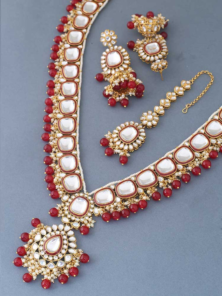 Ruby Dharuna Jewellery Set