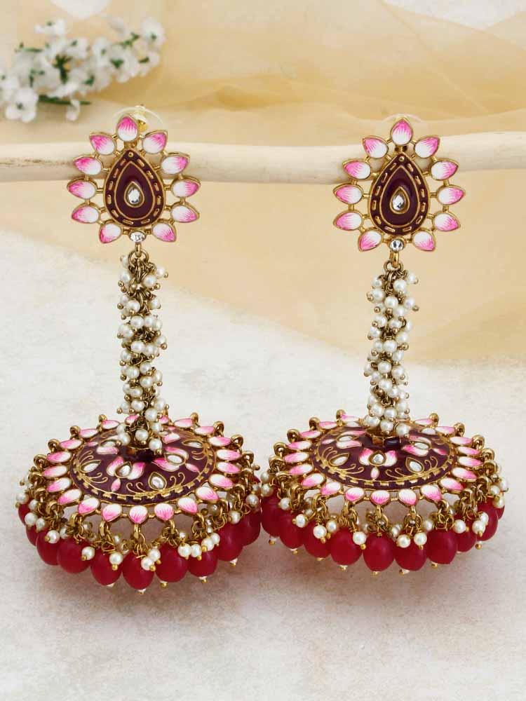 Ruby Jacki Jhumkis - Bling Bag