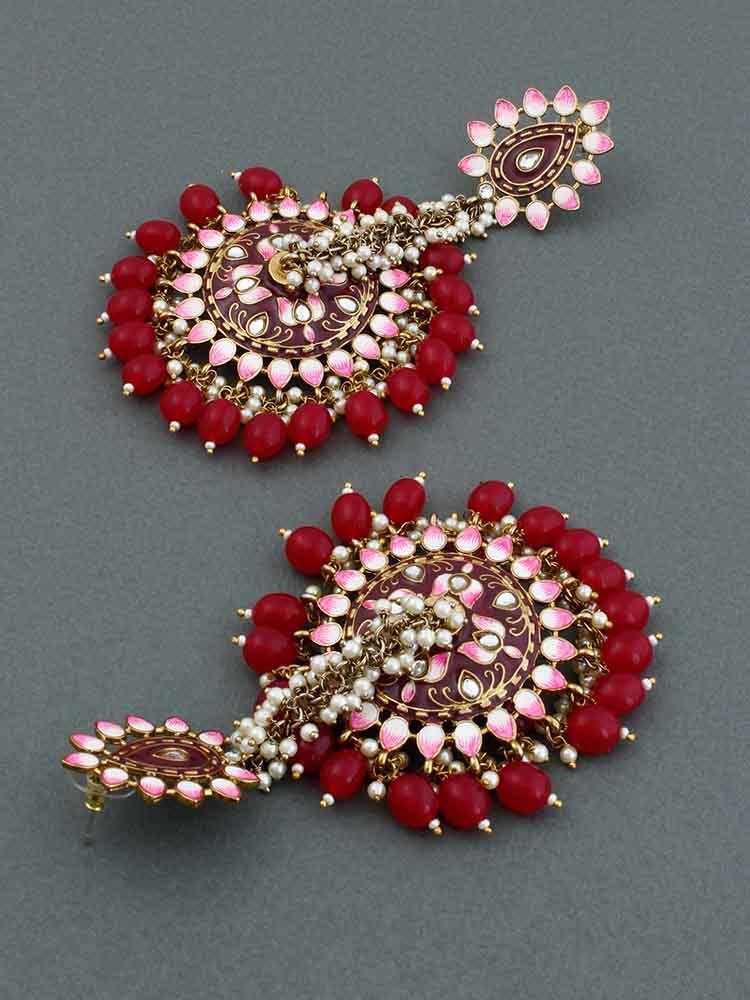 Ruby Jacki Jhumkis - Bling Bag