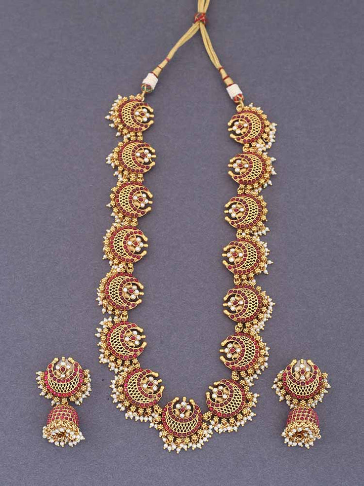 Ruby Long Laban Jewellery Set