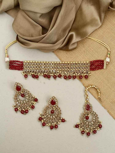 necklace sets - Bling Bag Ruby Madhubala Necklace Set