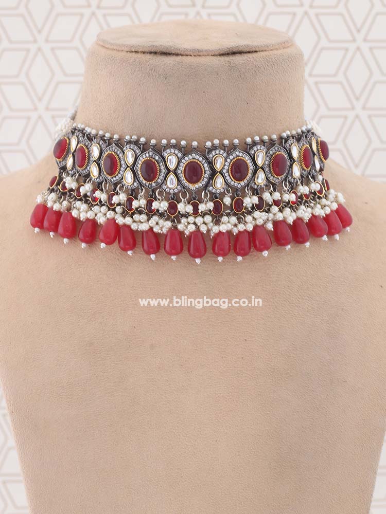 Ruby Nikola Jewellery Set