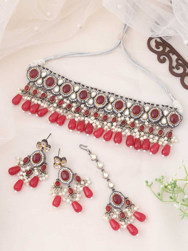 Ruby Nikola Jewellery Set
