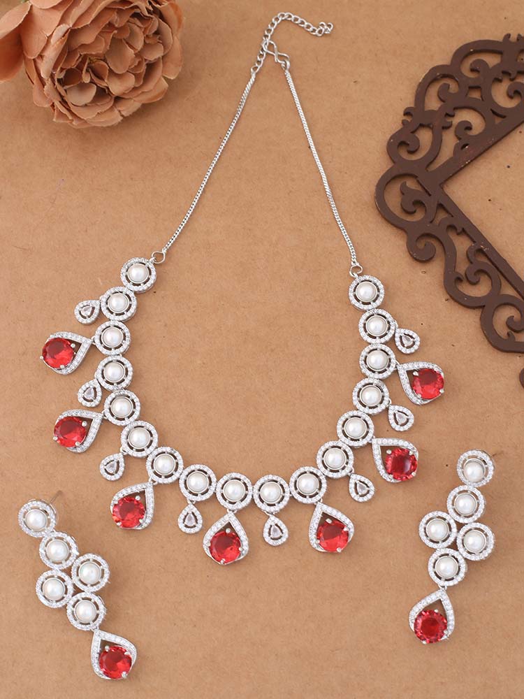 Ruby Perry Zirconia Jewellery Set