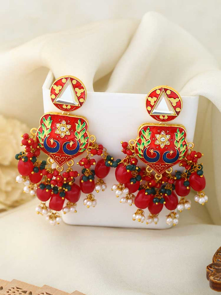 Ruby Komali Danglers