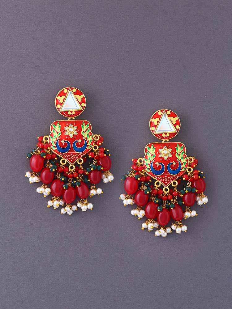 Ruby Komali Danglers