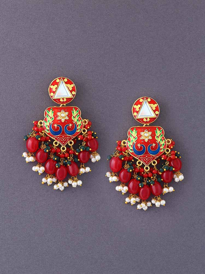 Ruby Komali Danglers