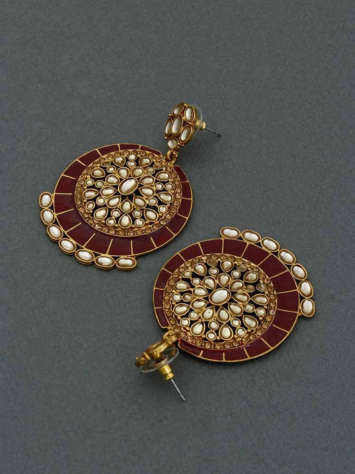 Ruby Sameera Kundan Earrings - Bling Bag
