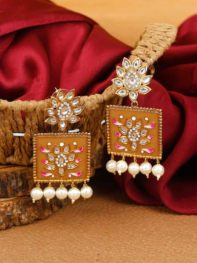 earrings - Bling Bag Rusty Kalavati Designer Earrings
