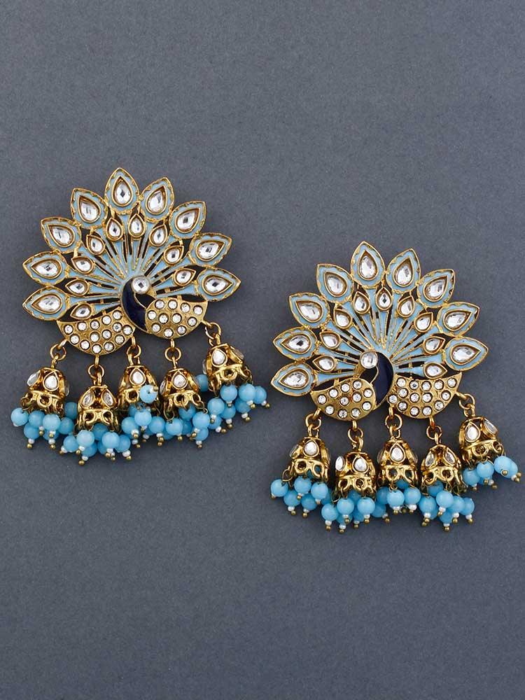 Sky Mayur Jhumkis - Bling Bag