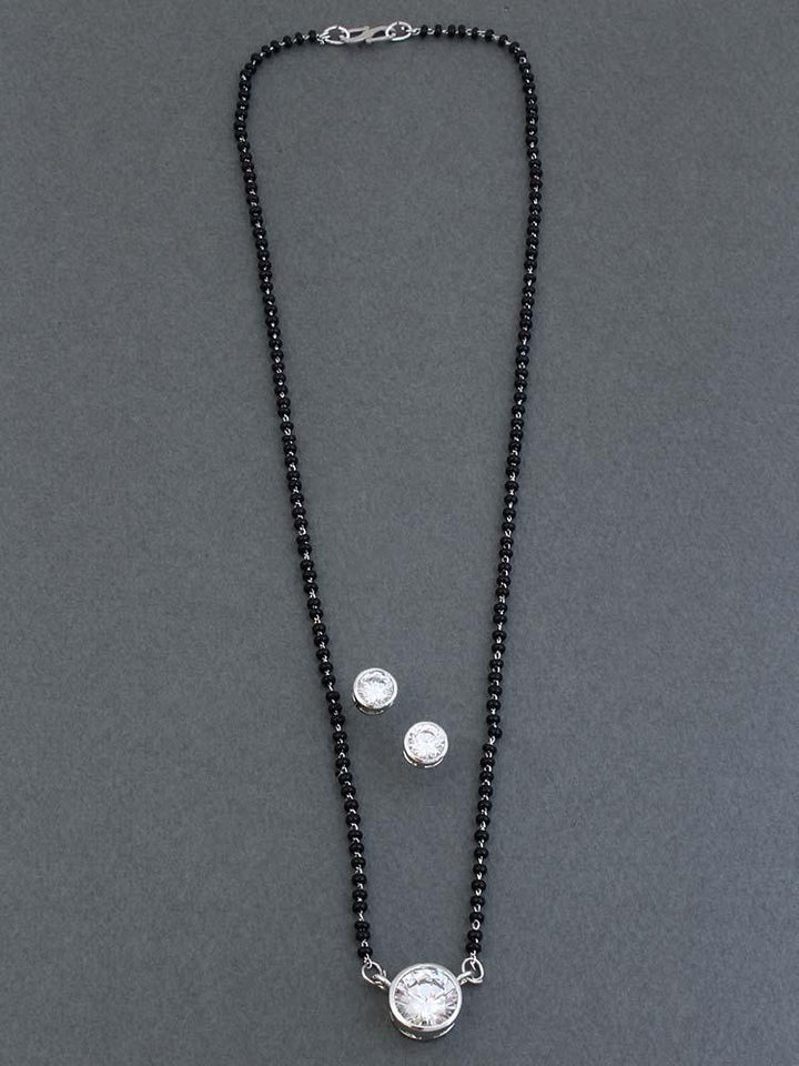 Silver Aparna Mangalsutra Set - Bling Bag