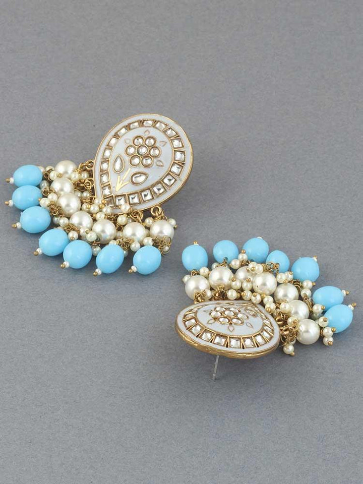 Sky Blue Charmi Designer Earrings - Bling Bag