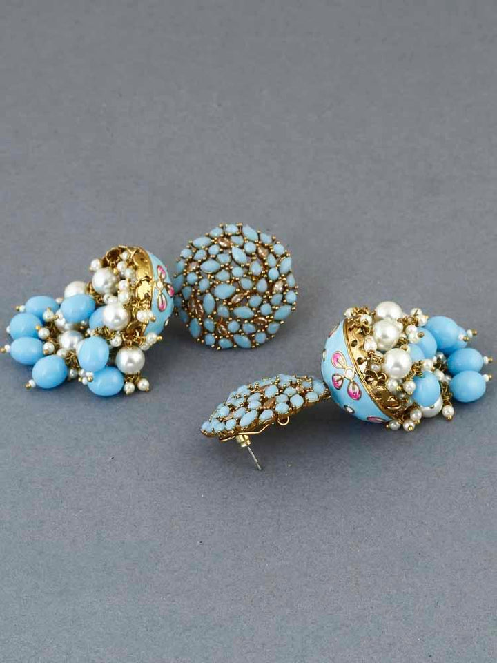 earrings - Bling Bag Sky Daliha Jhumki Earrings