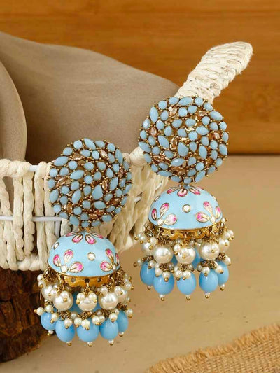 earrings - Bling Bag Sky Daliha Jhumki Earrings