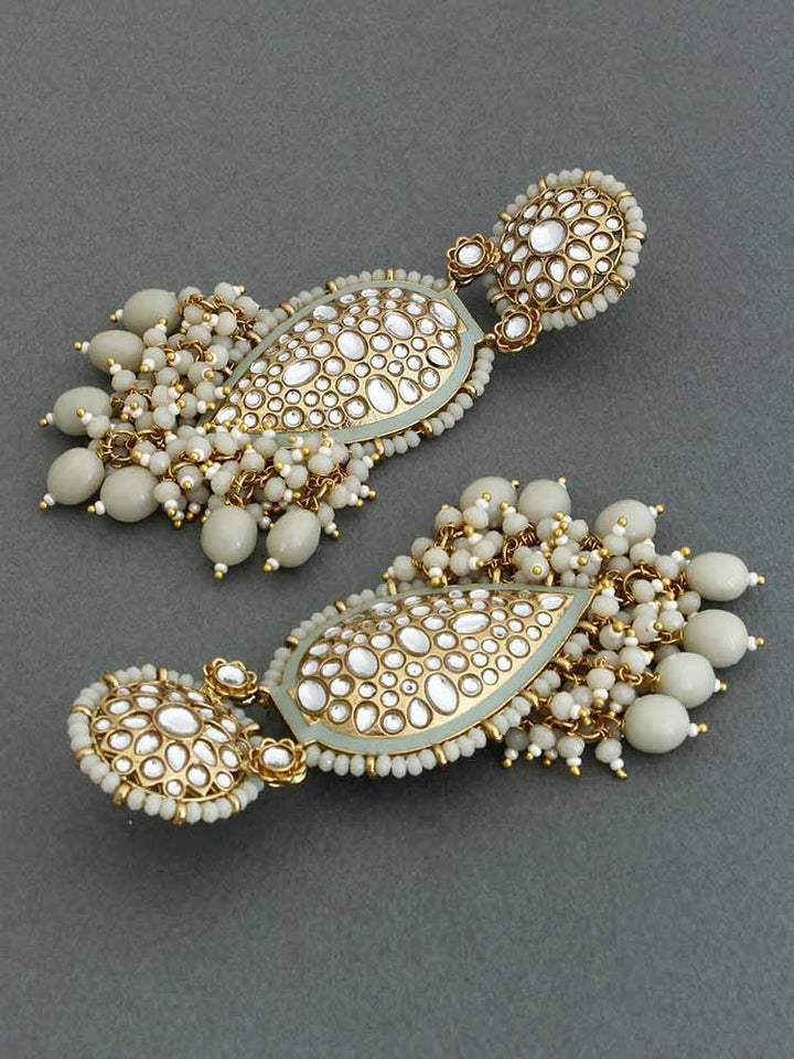 Smoke Chaitali Designer Earrings - Bling Bag