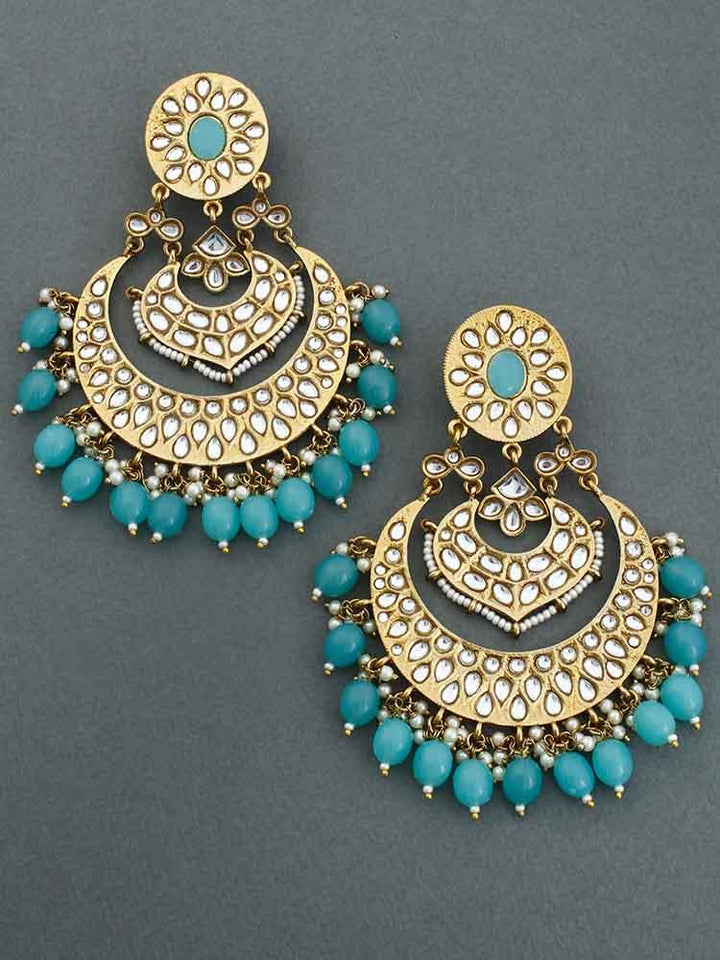 Turquoise Bhoomi Chandbalis - Bling Bag