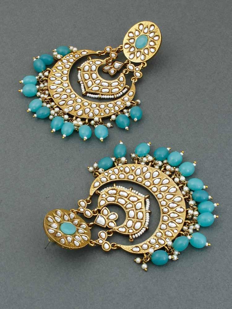 Turquoise Bhoomi Chandbalis - Bling Bag