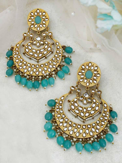 Turquoise Bhoomi Chandbalis - Bling Bag