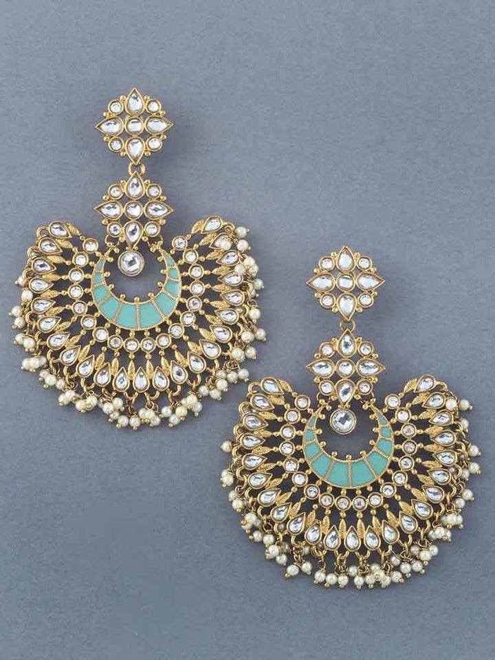 Turquoise Chakra Chandbalis - Bling Bag