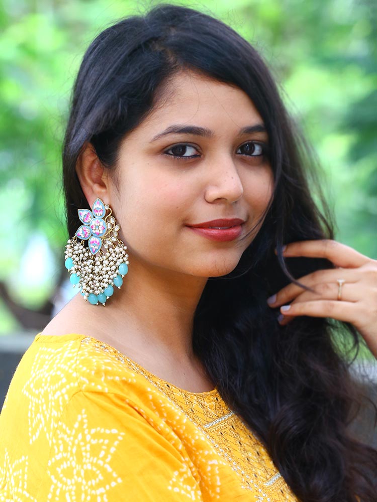 Turquoise Chakrika Danglers