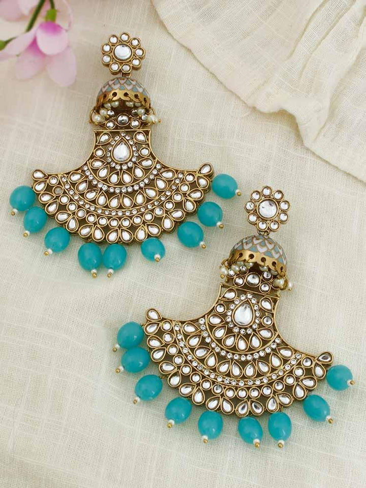 Turquoise Hamsini Chandbalis - Bling Bag