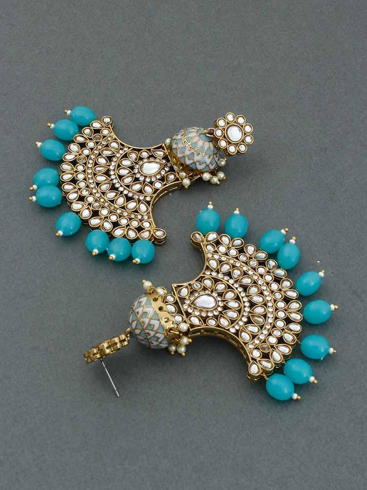 Turquoise Hamsini Chandbalis - Bling Bag