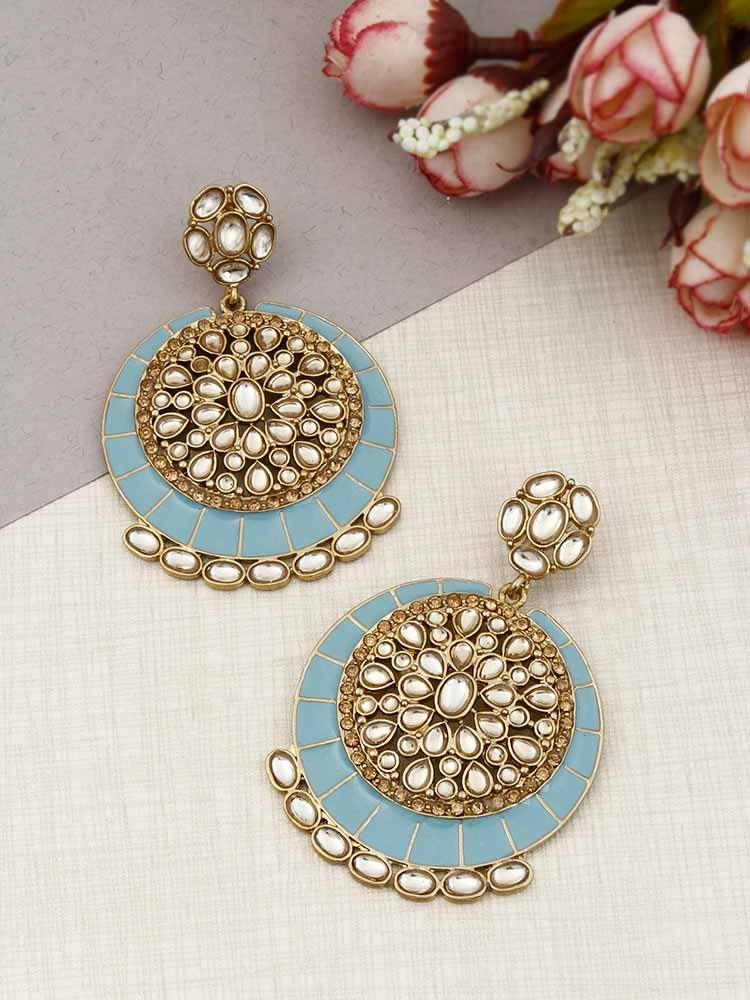 Turquoise Sameera Chandbalis - Bling Bag