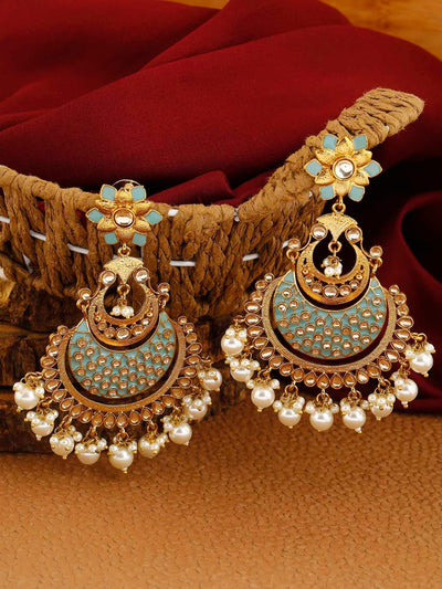 earrings - Bling Bag Turquoise Jalsa Designer Earrings