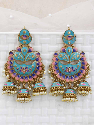 Turquoise Berry jhumkis - Bling Bag