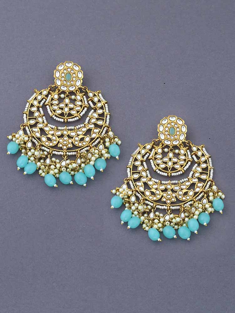 Turquoise Bhagirath Chandbalis