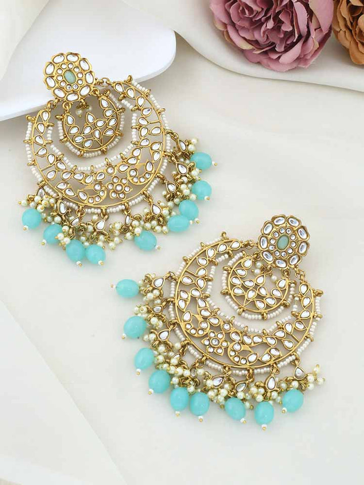 Turquoise Bhagirath Chandbalis