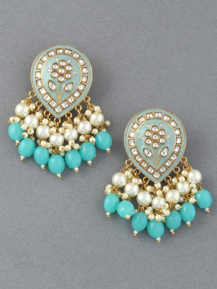 Turquoise Charmi Designer Earrings - Bling Bag
