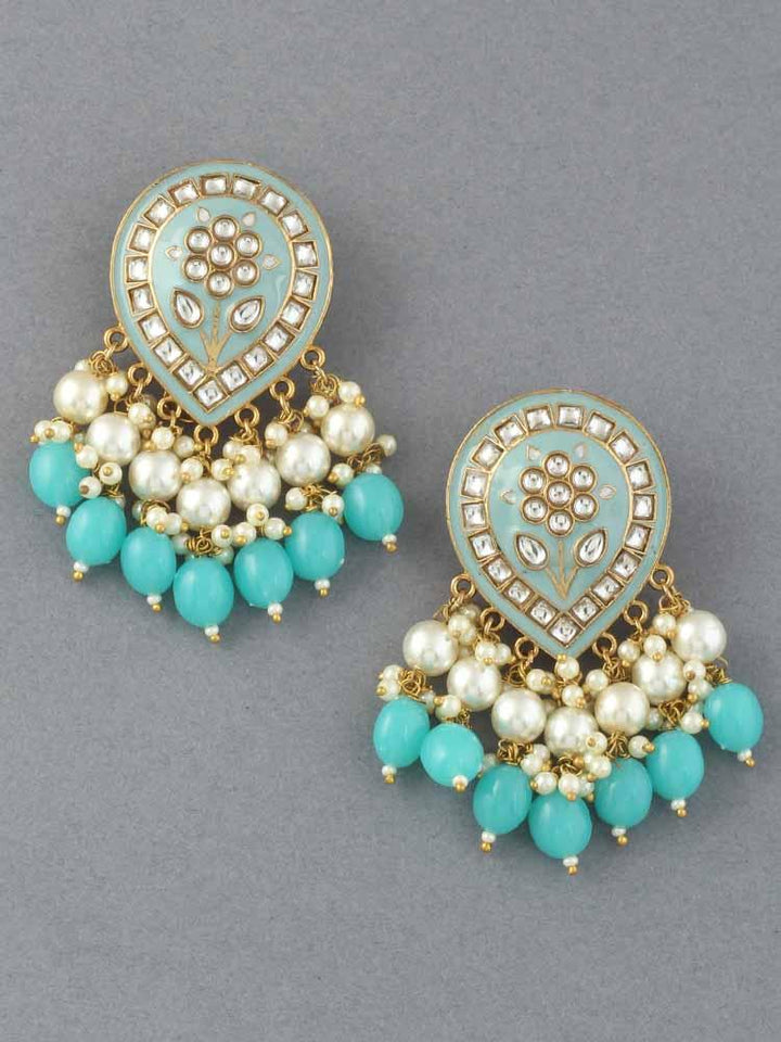 Turquoise Charmi Designer Earrings - Bling Bag