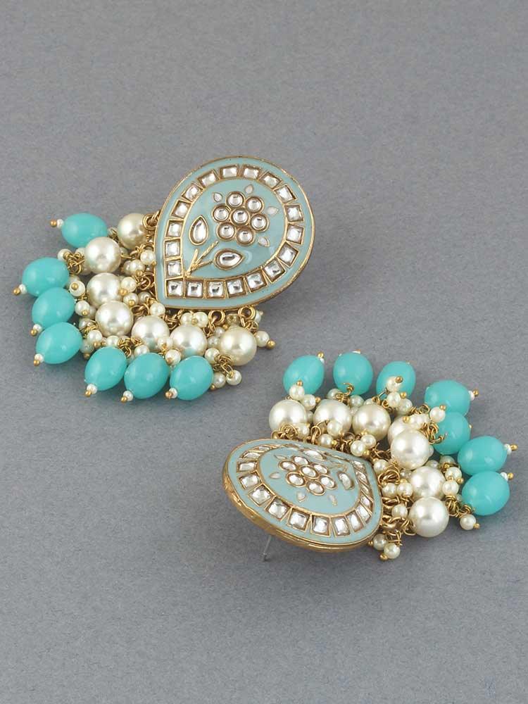 Turquoise Charmi Designer Earrings - Bling Bag