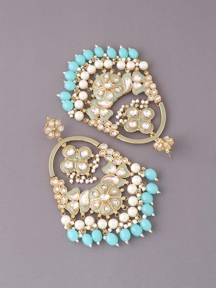 Turquoise Dayani Chandbalis