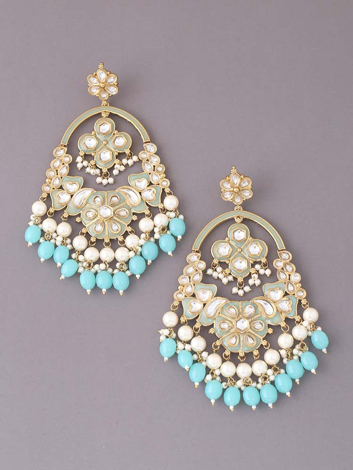 Turquoise Dayani Chandbalis