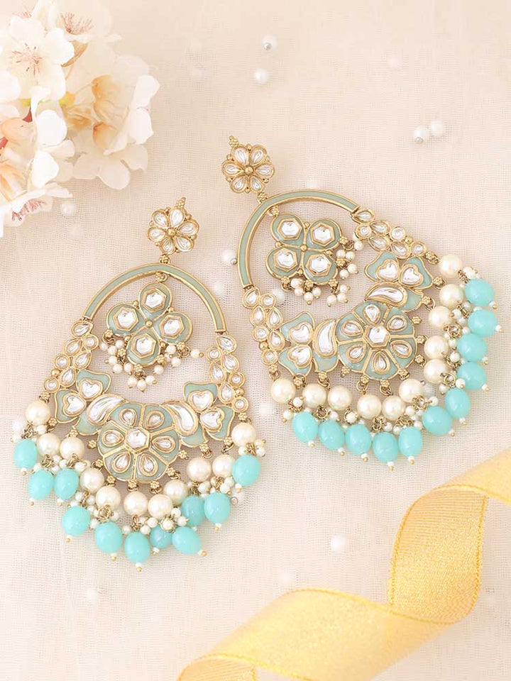 Turquoise Dayani Chandbalis