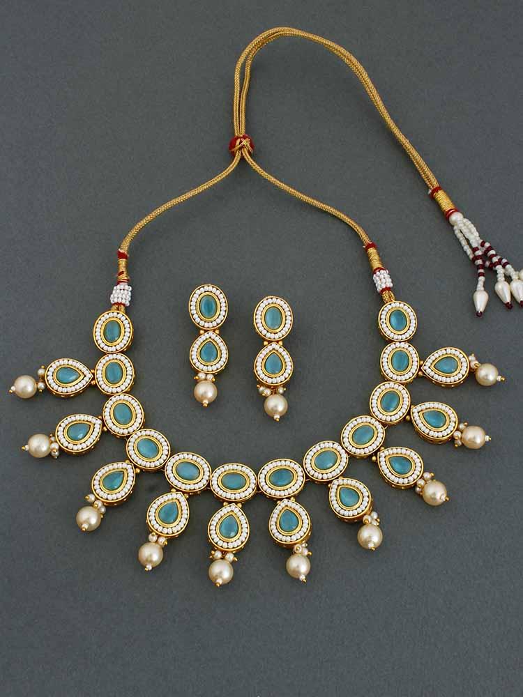 Turquoise Gyan Jewellery Set - Bling Bag