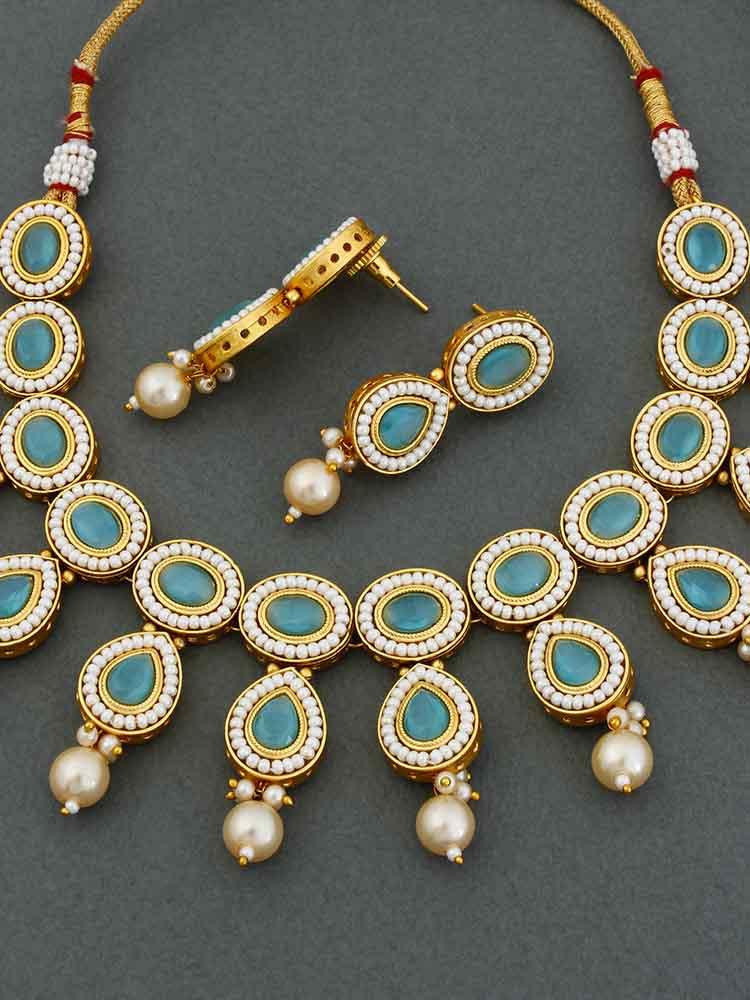 Turquoise Gyan Jewellery Set - Bling Bag