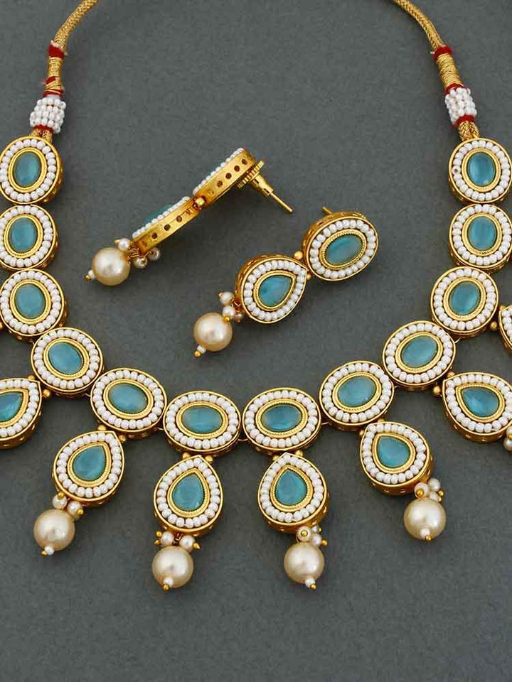 Turquoise Gyan Jewellery Set - Bling Bag