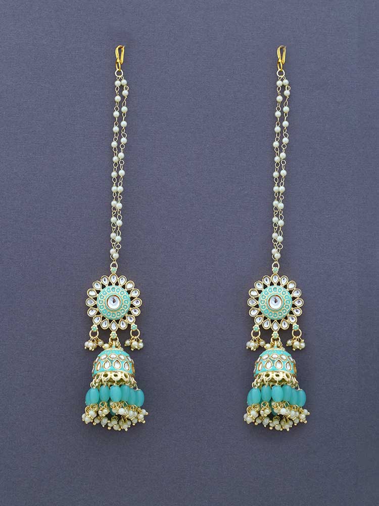 Turquoise Khoh Sahara Jhumkis