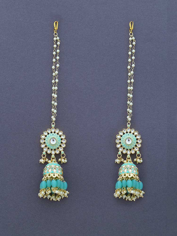 Turquoise Khoh Sahara Jhumkis